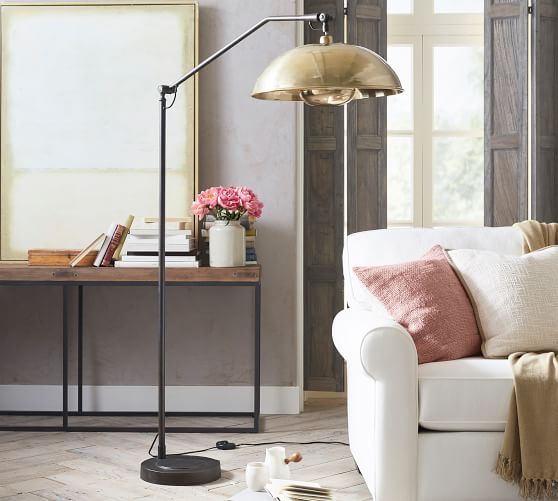Baldwyn Sectional Floor Lamp Pottery Barn Baldwyn Sectional Floor Lamp Pottery Barn, Pottery Barn Brass Floor Lamp