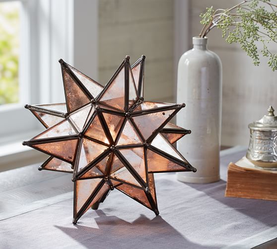 Moravian Star Ambient Light Pottery Barn, Star Table Lamps