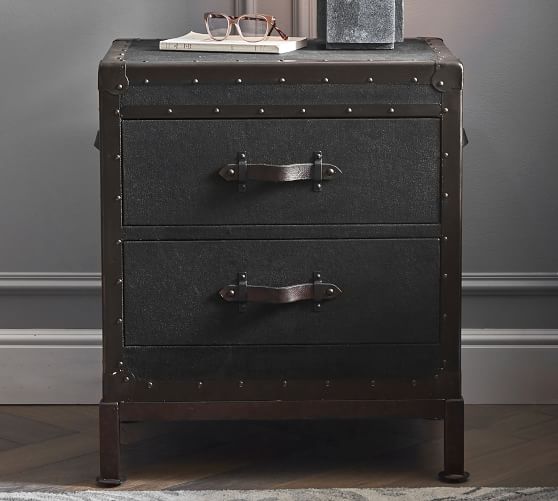 Ludlow 23 5 Trunk Nightstand Pottery, Leather Trunk Side Table