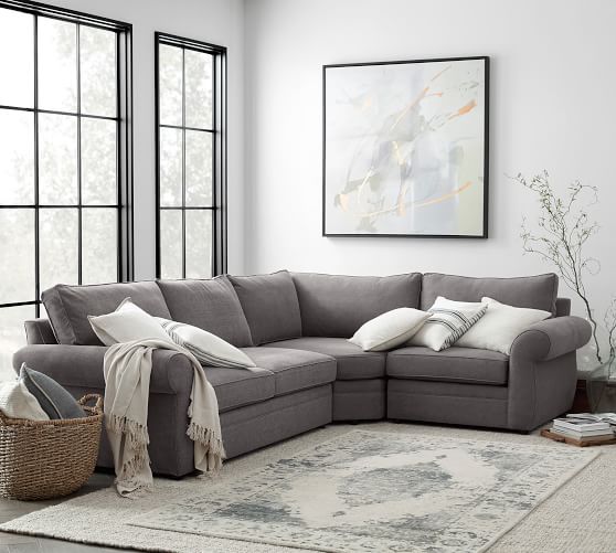 Pearce Roll Arm Upholstered 3 Piece, 3 Piece Sectional Sofa With Sleeper