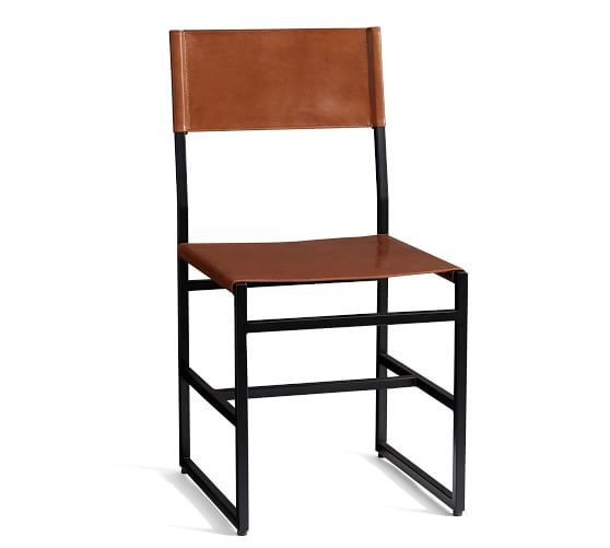 Hardy Leather Dining Chair Pottery Barn, Pottery Barn Leather Dining Chairs