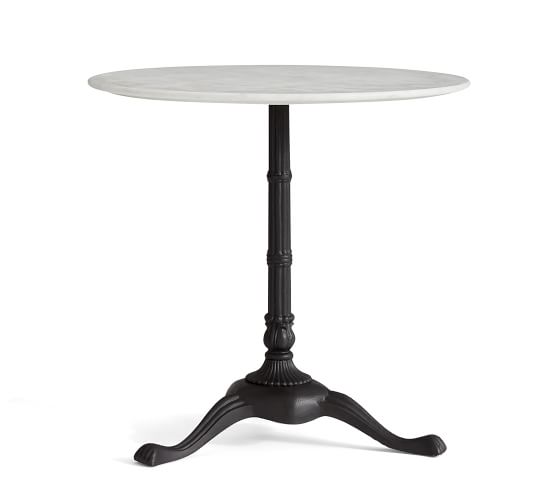 Rae Round Marble Pedestal Bistro Dining, Round Bistro Tables