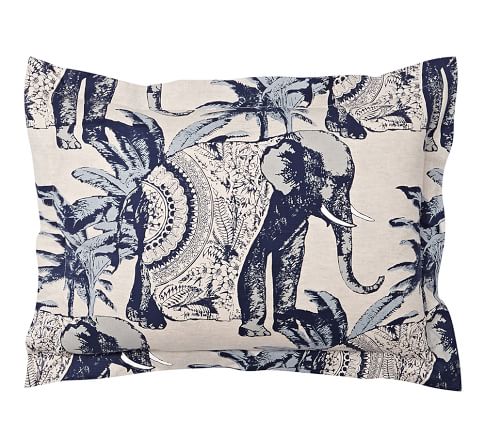 pottery barn elephant bedding