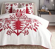 pottery barn holiday sheets