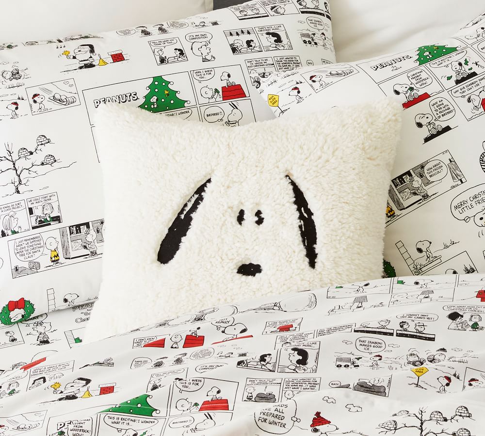 Peanuts Snoopy Cozy Pillow Cover Pottery Barn