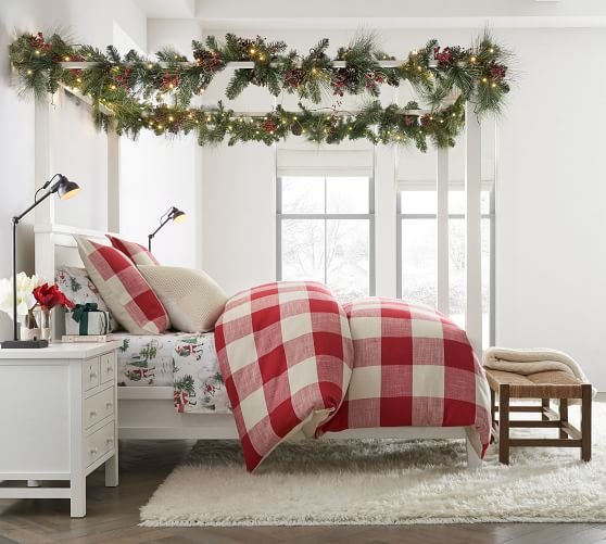 pottery barn santa sheets