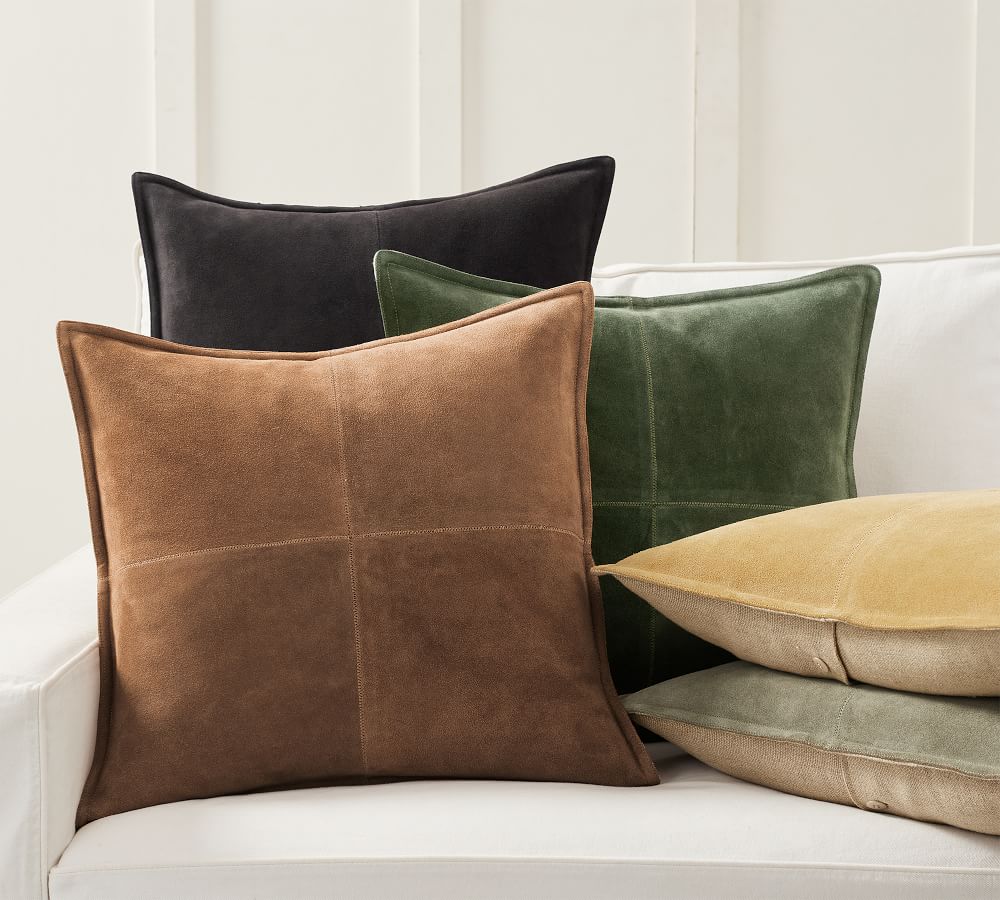 suede pillows decorative