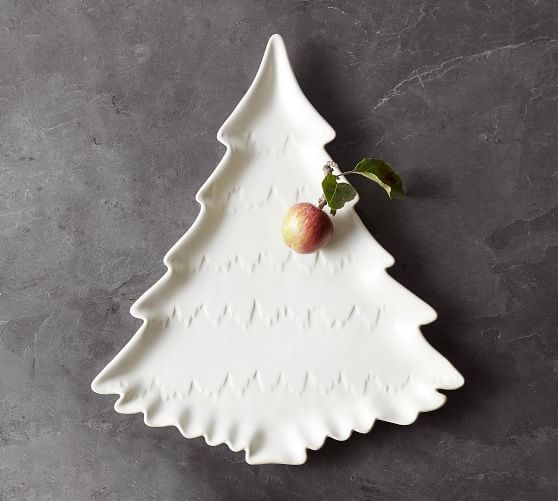 Holiday Tree Stoneware Serving Platter