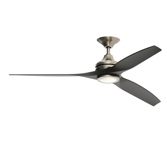 60 Spitfire Indoor Outdoor Ceiling Fan Brushed Nickel Pottery Barn 60 Spitfire Indoor Outdoor Ceiling Fan, Pottery Barn Ceiling Fan