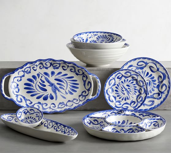 pottery barn melamine plates