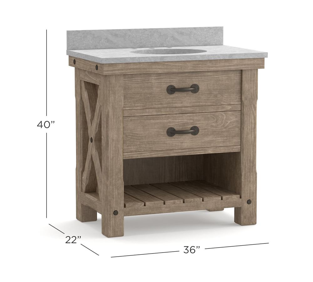 Benchwright 36" Single Sink Vanity Pottery Barn