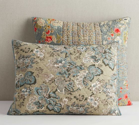 patchwork pillow shams