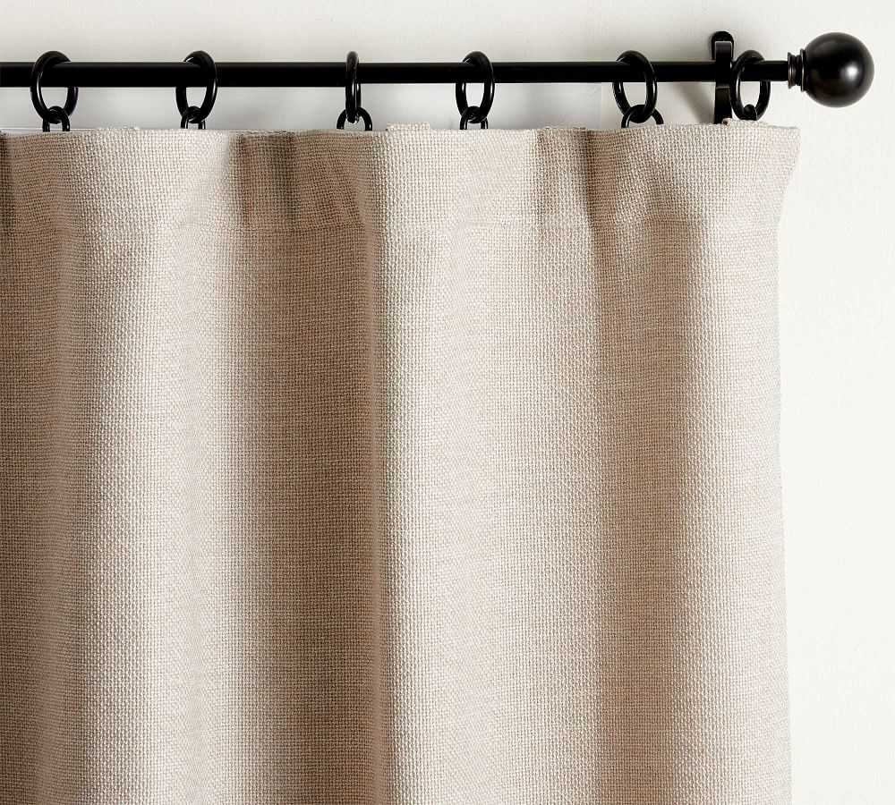 Chateau Basketweave Blackout Curtain Pottery Barn