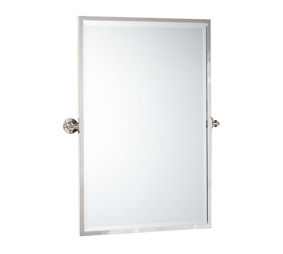 Kensington Pivot Rectangular Wall Mirror Pottery Barn Kensington Pivot Rectangular Wall, Kensington Pivot Mirror Installation