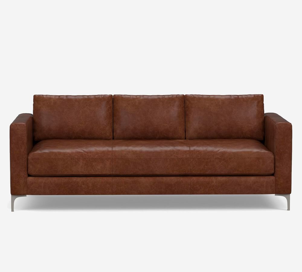 Jake Leather Sofa Pottery Barn, Leather Couch Pottery Barn