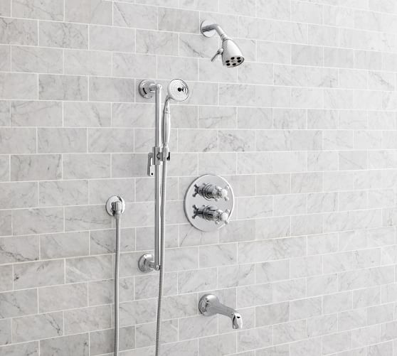 Shower Set With Handshower Pottery Barn, Hand Held Showers For Bathtubs