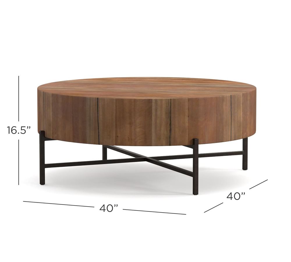 Fargo Reclaimed Wood Coffee Table, Natural Brown Pottery Barn