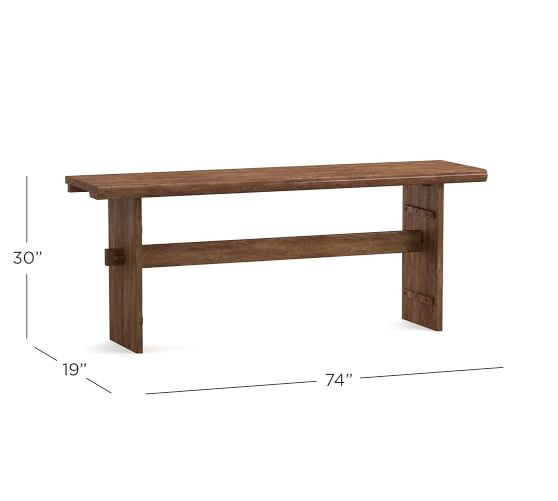Easton 74 Reclaimed Wood Console Table, Kitchen Console Table With Seating