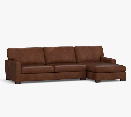Turner Square Arm Leather Sofa Chaise, Best Vegan Leather Sofas