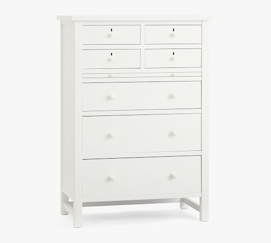 Farmhouse 7 Drawer Tall Dresser, Extra Large Tall Double Dresser
