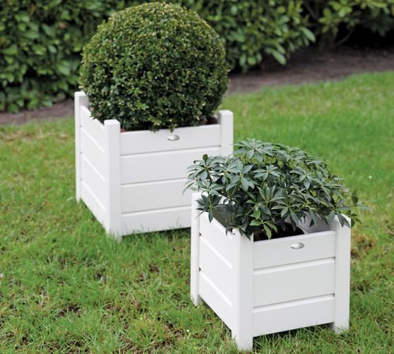 Potters Square Wooden Planters Set Of, Large Square Wooden Planters For Trees
