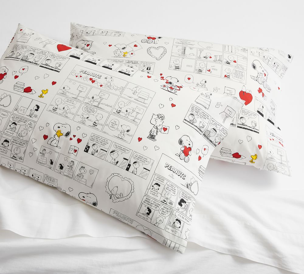 peanuts pillowcase