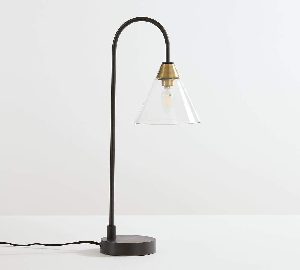 Claremont Flared Glass Table Lamp Pottery Barn