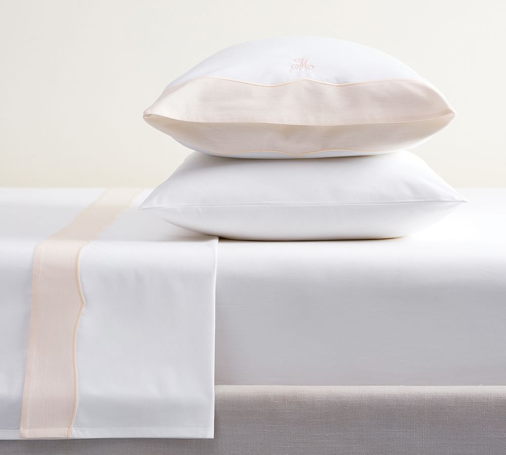 Monique Lhuillier Daphne Organic Percale Sheet Set Pottery Barn