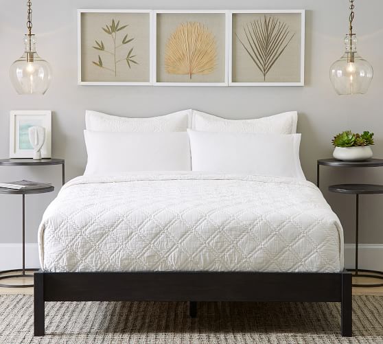 Wood Platform Bed Frame Pottery Barn, Anywhere Queen Bed Frame