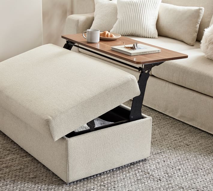 ottoman with pull up table