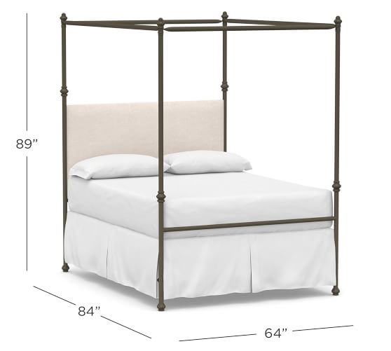 Antonia Metal Canopy Bed Pottery Barn, King Size Iron Canopy Bed Frame