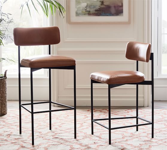 Maison Leather Bar Counter Stools, High Quality Bar Stools Canada