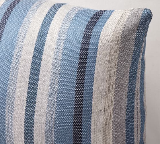 16" to 24" Laura Ashley Awning Stripe Natural fabric beige cushion cover 16" to 24" Laura Ashley Awning Stripe Natural fabric beige cushion cover