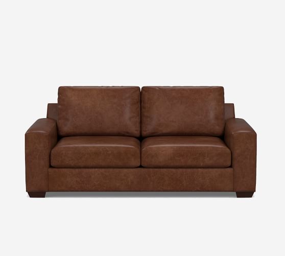 Big Sur Square Arm Leather Sofa Pottery Barn Big Sur Square Arm Leather Sofa, Pottery Barn Brown Leather Sofa