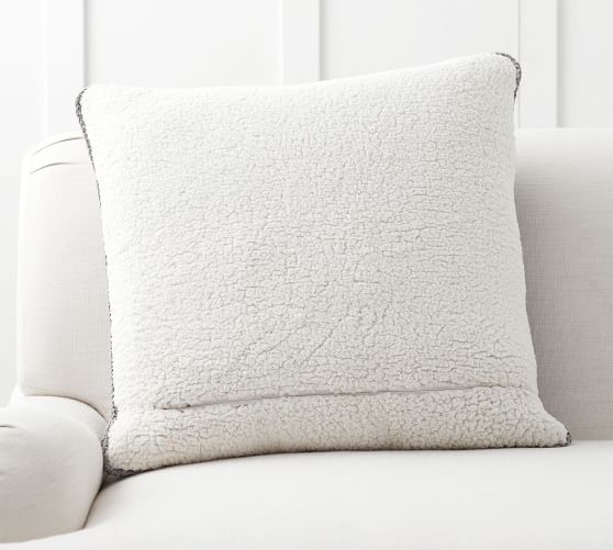 Thermal Sherpa Back Knit Pillow Covers | Pottery Barn