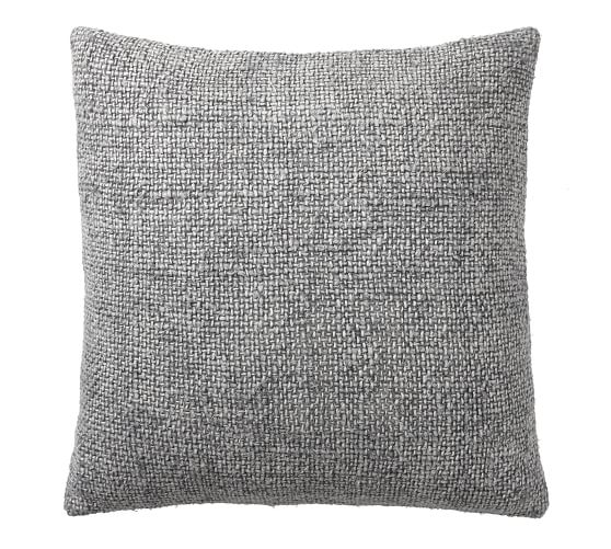 pottery barn gray pillows