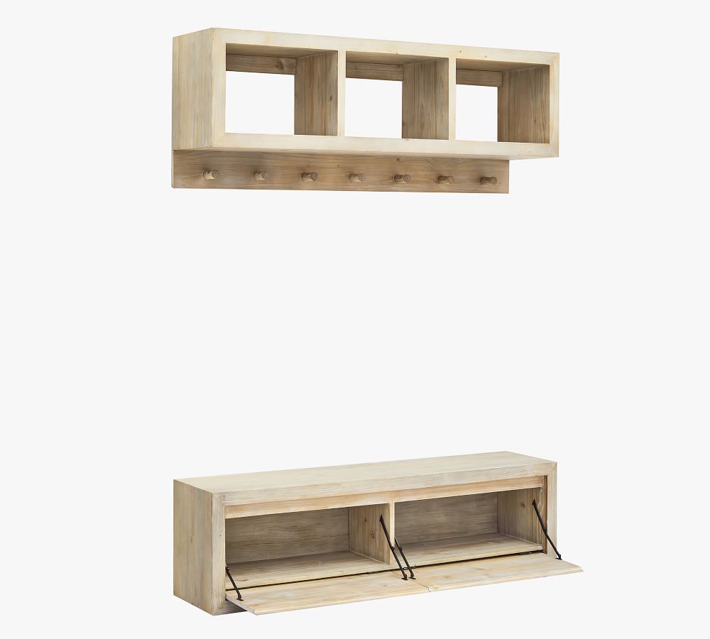 Folsom Entryway Wall Shelf & Bench | Pottery Barn