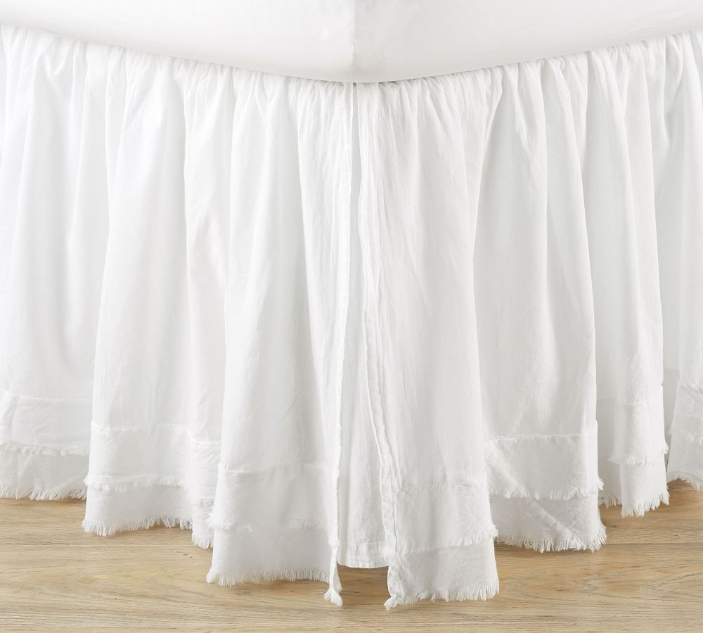 Ruffle Cotton Bed Skirt | Pottery Barn