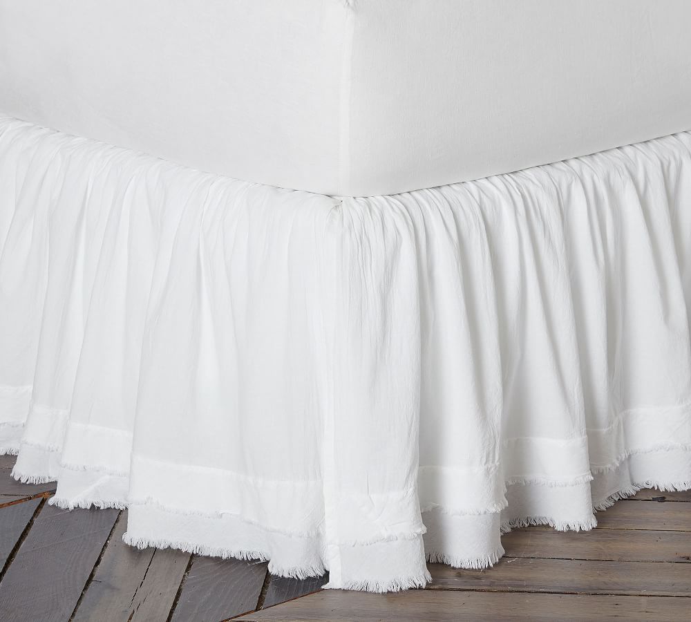 Ruffle Cotton Bed Skirt | Pottery Barn