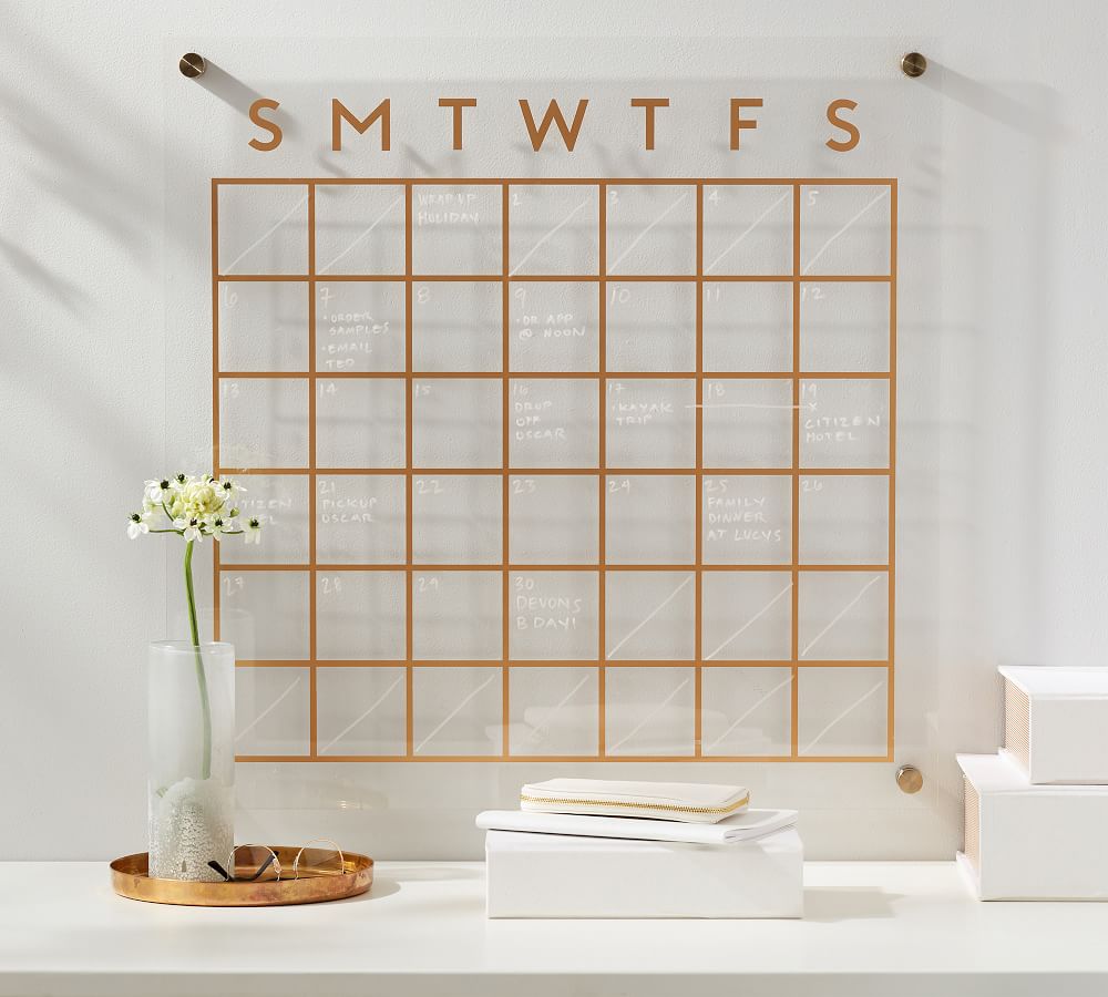 Large Acrylic Calendar Dry Erase Monthly Acrylic Calendar 2021 Wall Calendar Personalized Acrylic Calendar For Wall