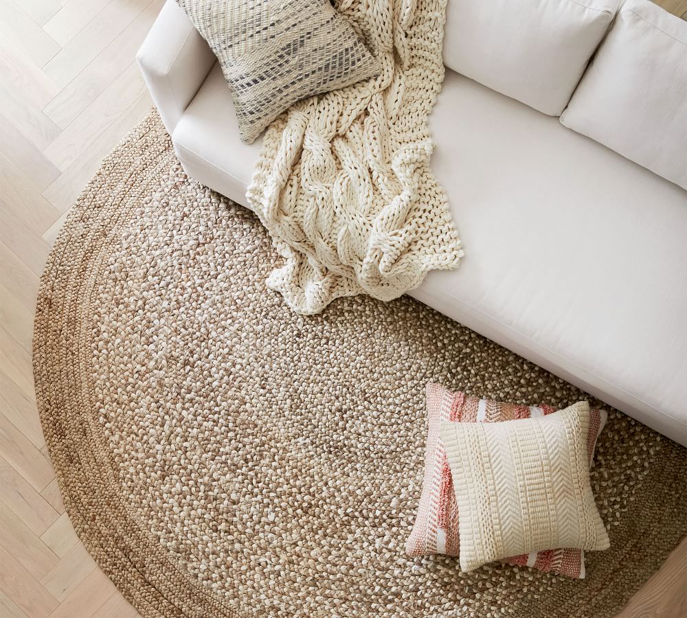 Border Round Braided Jute Rug Pottery Barn