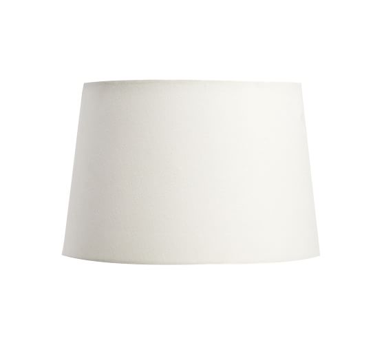 Gallery Tapered Lamp Shade Pottery Barn, Large White Linen Drum Lamp Shade