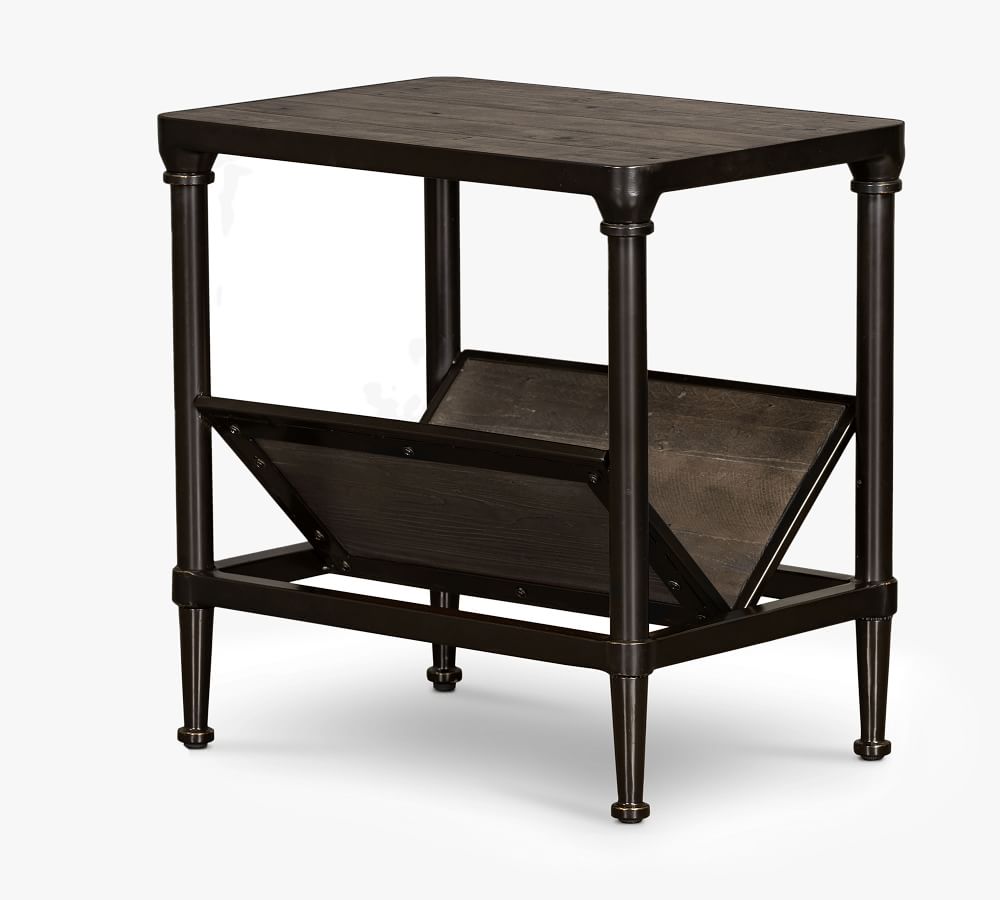 Juno 20" Reclaimed Wood End Table Pottery Barn