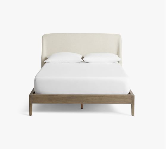 Layton Upholstered Platform Bed Pottery Barn Layton Upholstered Platform Bed, Leyton King Platform Bed