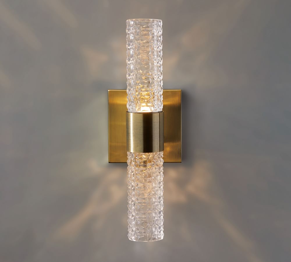 Tuberose Hand-Blown LED Sconce | Pottery Barn