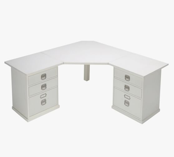 Bedford Corner Desk With Drawers Pottery Barn Bedford Corner Desk With Drawers, Office Desk Corner Unit