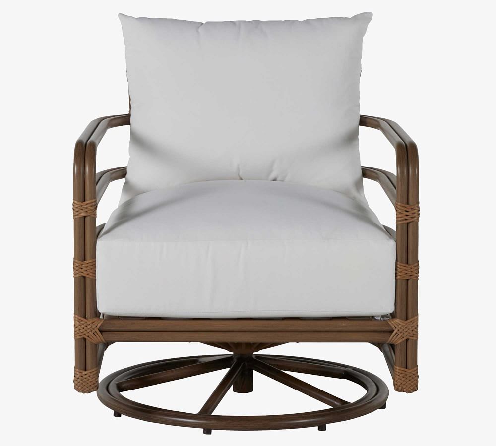 Lorna Metal Swivel Rock Lounge Chair Pottery Barn