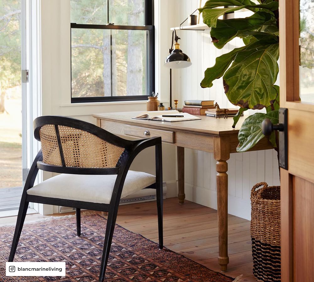 Printer's 64" Writing Desk with Drawer Pottery Barn