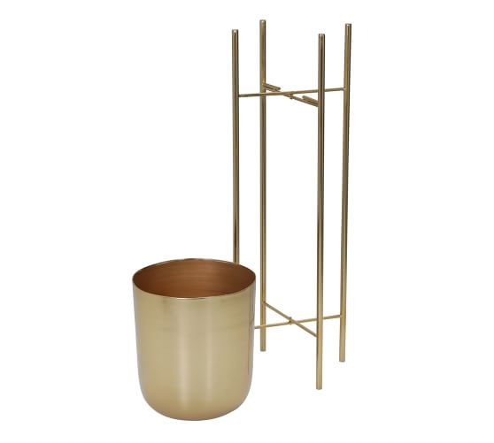 Warren Gold Stand Planters - Set of 3