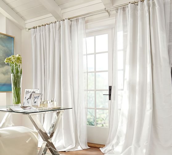 Dupioni Silk Curtain Pottery Barn, What Is Faux Silk Curtains Made Of